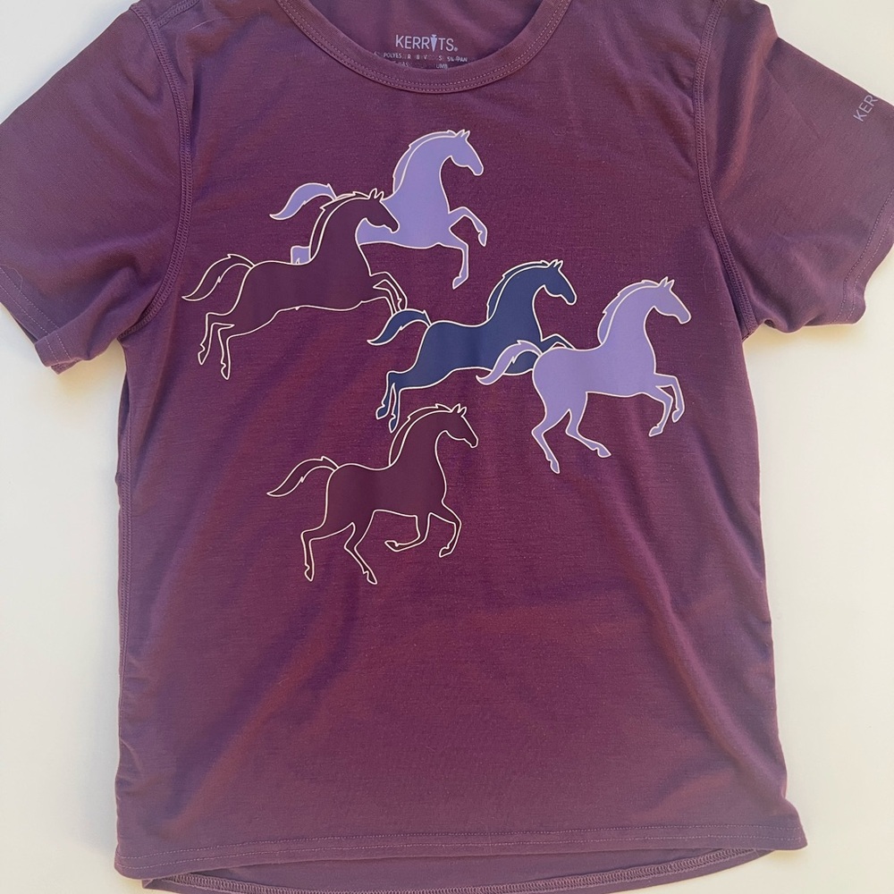 Kerrits Kids' Plum Horse Print Tee
